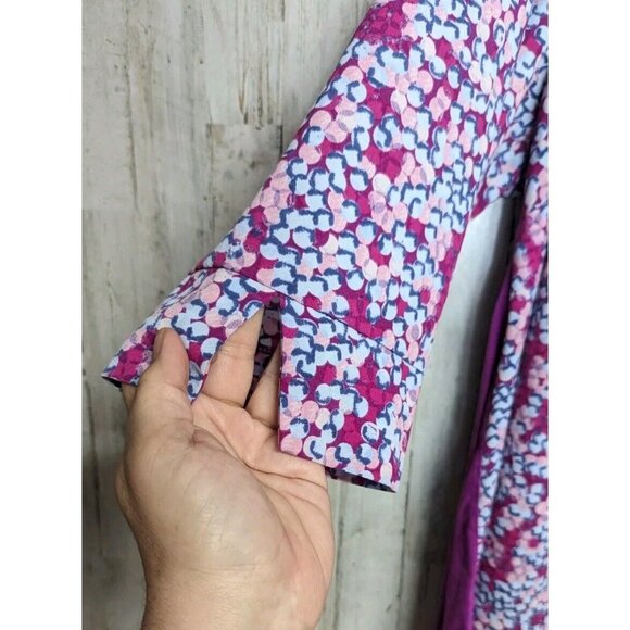 Lane Bryant 18 20 Top 2X Multicolor Colorful Pink Geometric - Picture 4 of 7